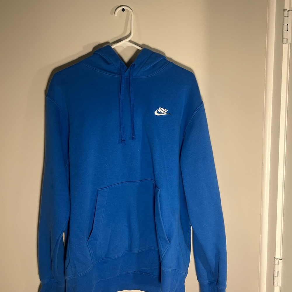 Nike Men's Vibrant Blue Hoodie